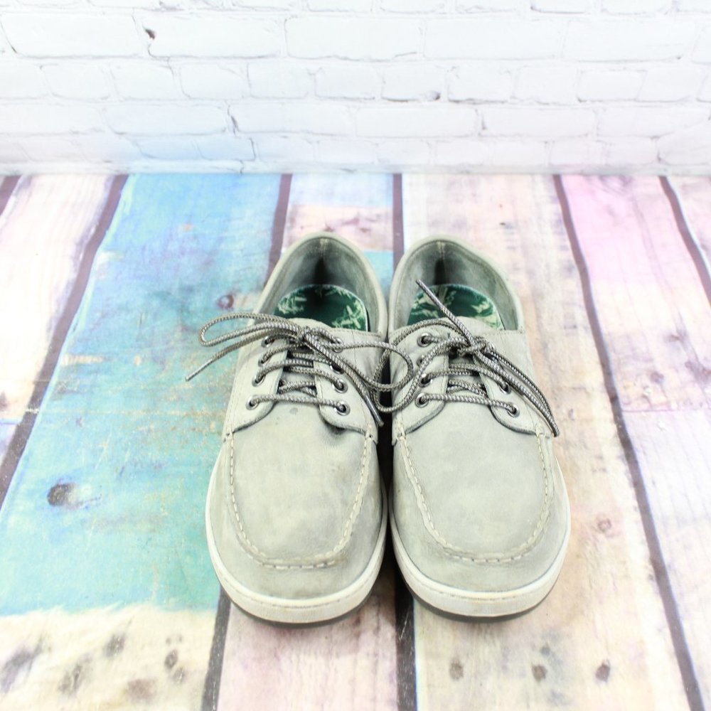 LL BEAN Leather Casual Boat Shoes Size 9.5 W - Picture 5 of 9